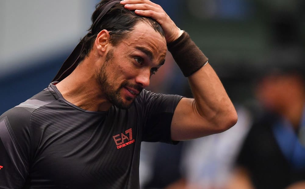 Sospensione coronavirus, Fognini crolla nel ranking Atp