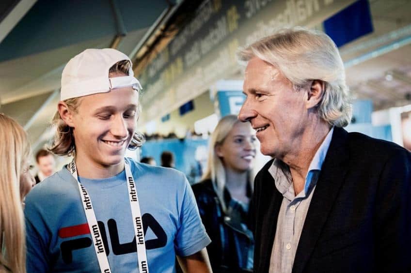 I primi passi nel tennis di un altro Borg