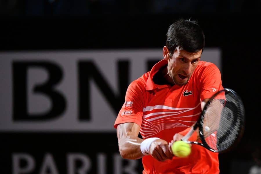 Novak Djokovic si prepara agli Internazionali