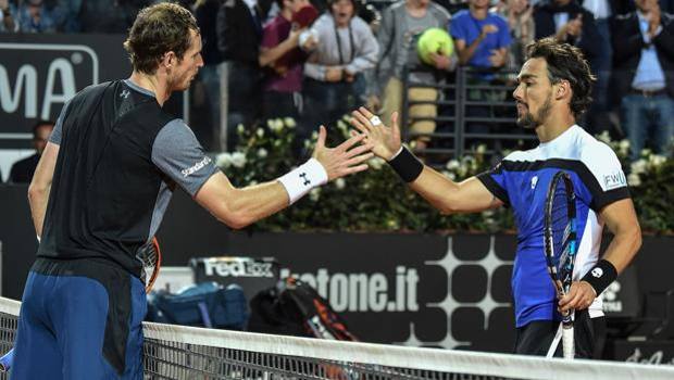 Le parole di Fognini per Federer e Murray