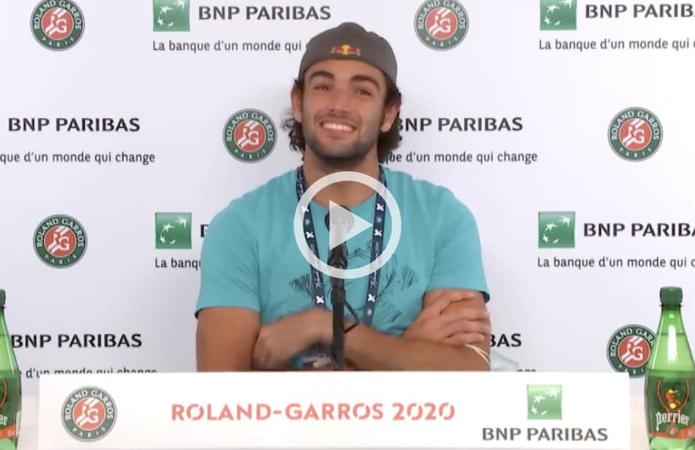 Berrettini in conferenza stampa a Parigi