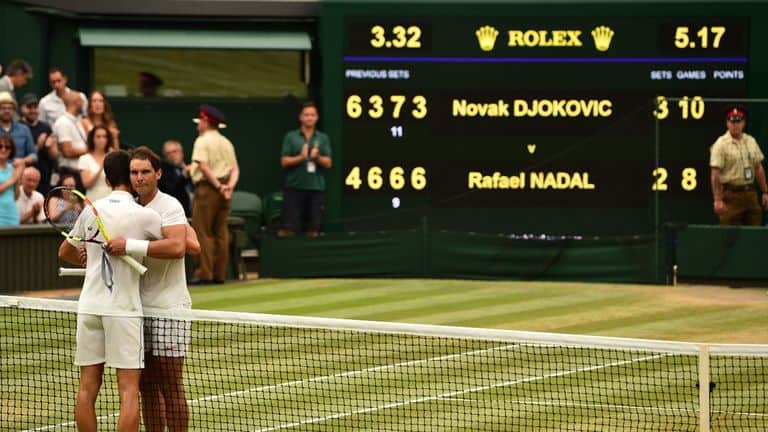 Djokovic batte Nadal a Wimbledon 2018