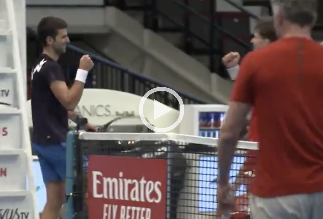 Spettacolare allenamento a Vienna con Djokovic e Thiem