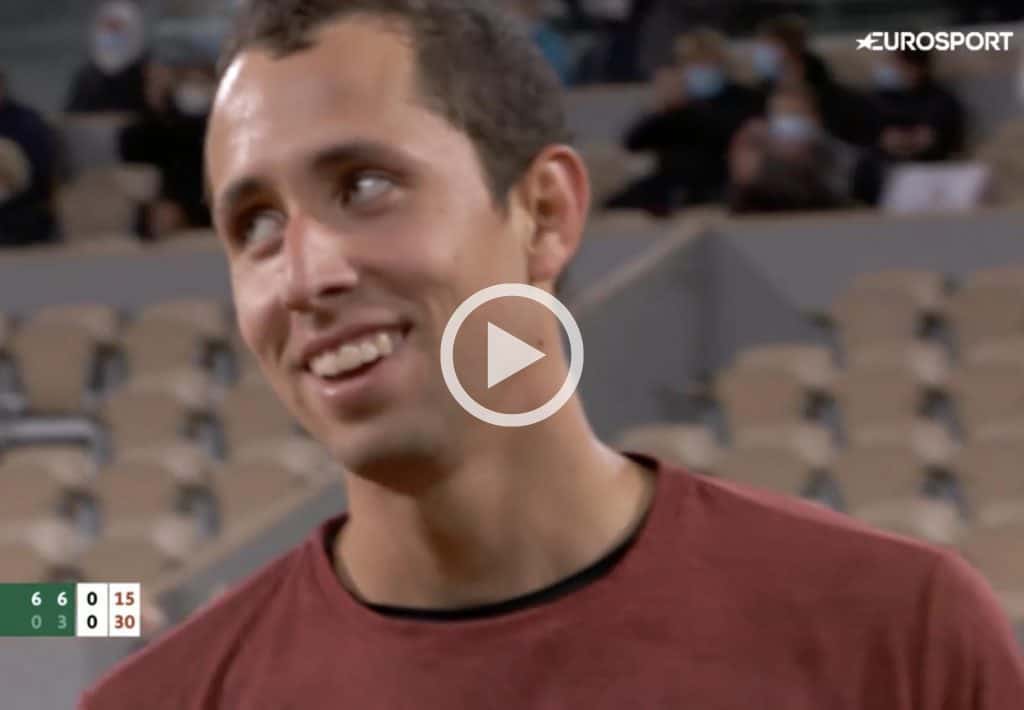 Il punto pazzesco di Galan contro Djokovic