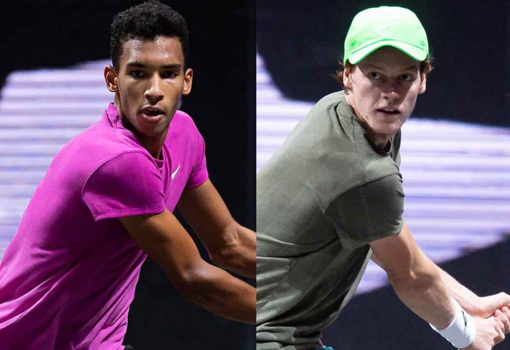 Jannik Sinner e Felix Auger-Aliassime