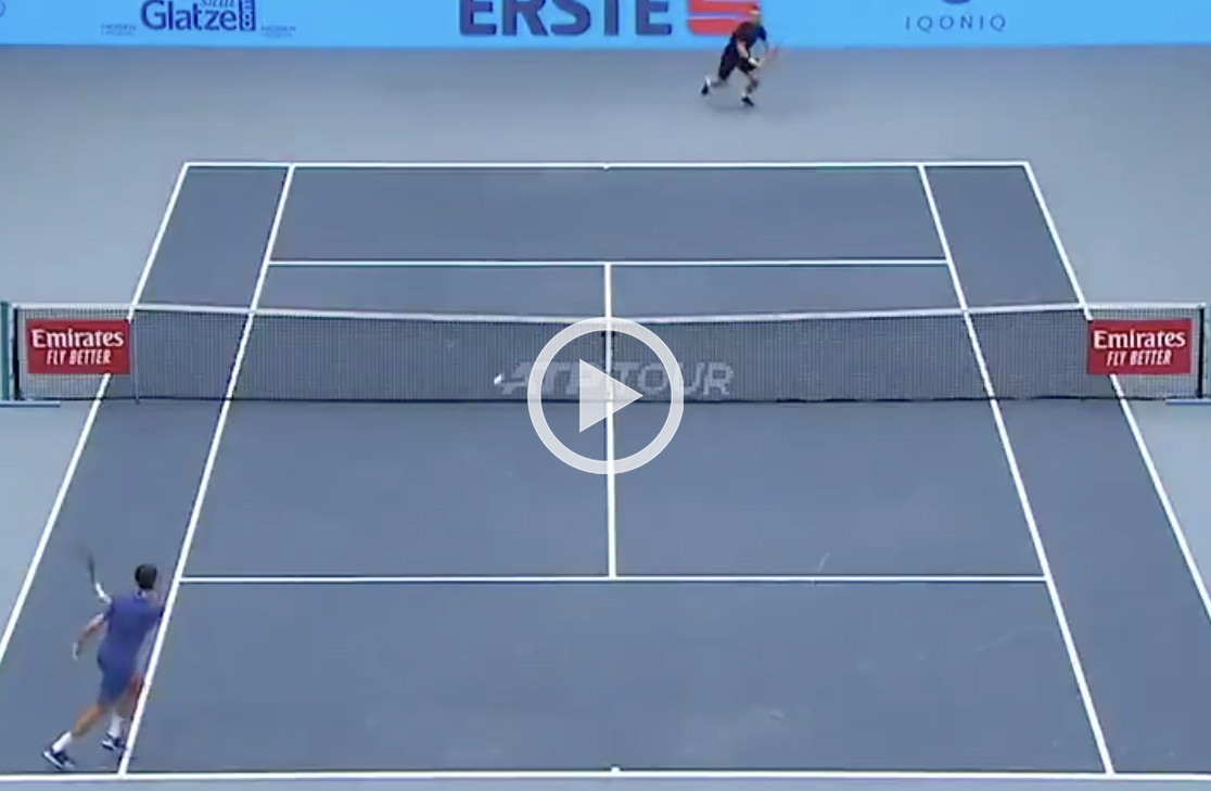 I tre dropshot spettacolari di Sonego contro Evans