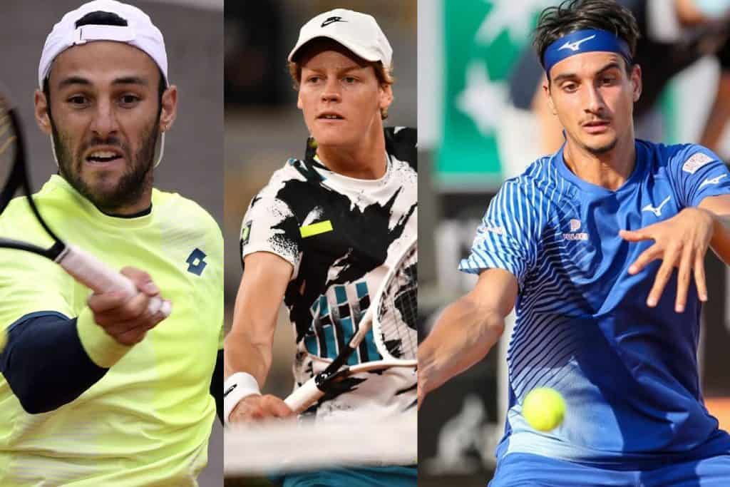 Travaglia, Sinner e Sonego al Roland Garros