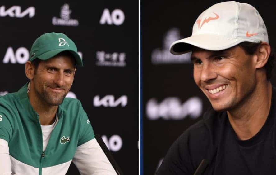 Australian Open 2021, Novak Djokovic e Rafael Nadal