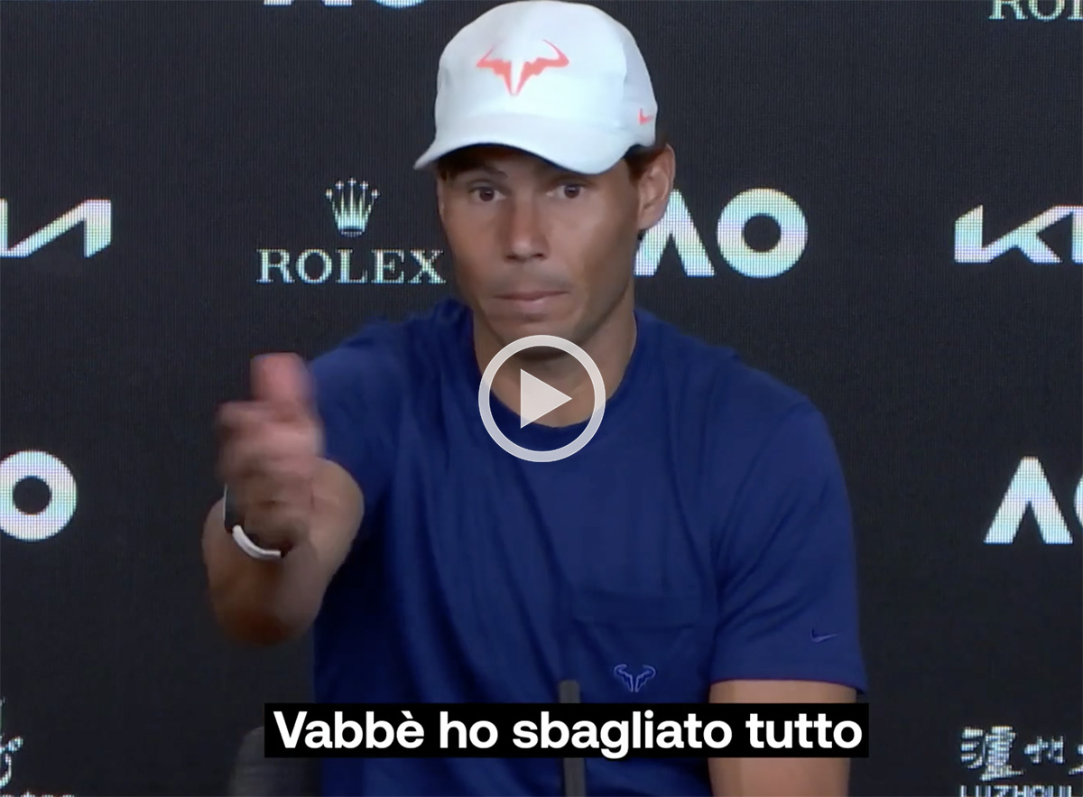 Nadal "annuncia" in diretta il forfait di Berrettini