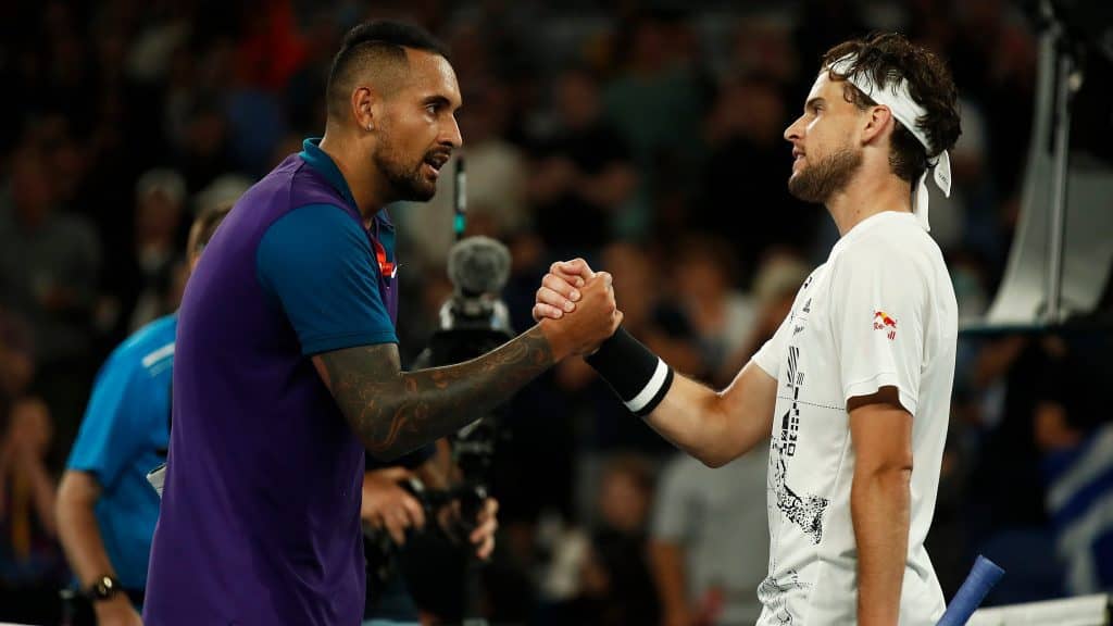 Nick Kyrgios sconfitto da Dominic Thiem agli Australian Open