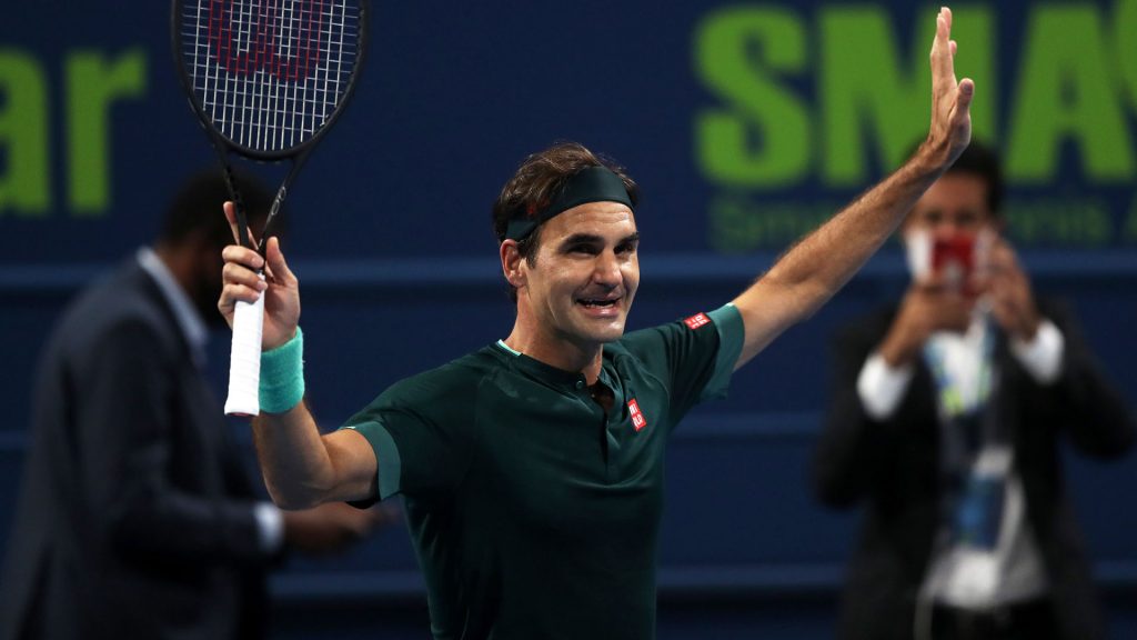 Federer in campo a Doha contro Basilashvili
