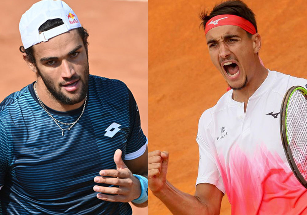Ottavi di finale a Roma, tocca a Berrettini e Sonego