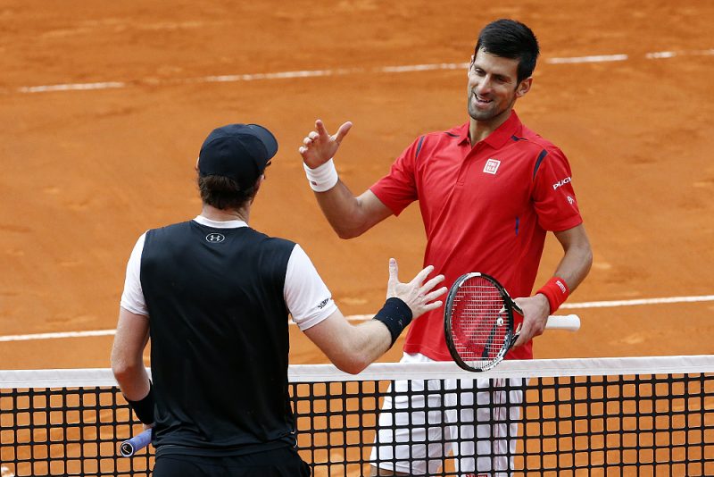 Novak Djokovic e Andy Murray al Foro Italico