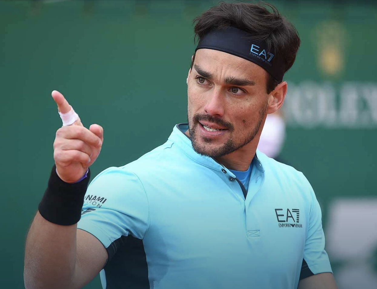 Fabio Fognini è secondo nella classifica dei finalisti italiani