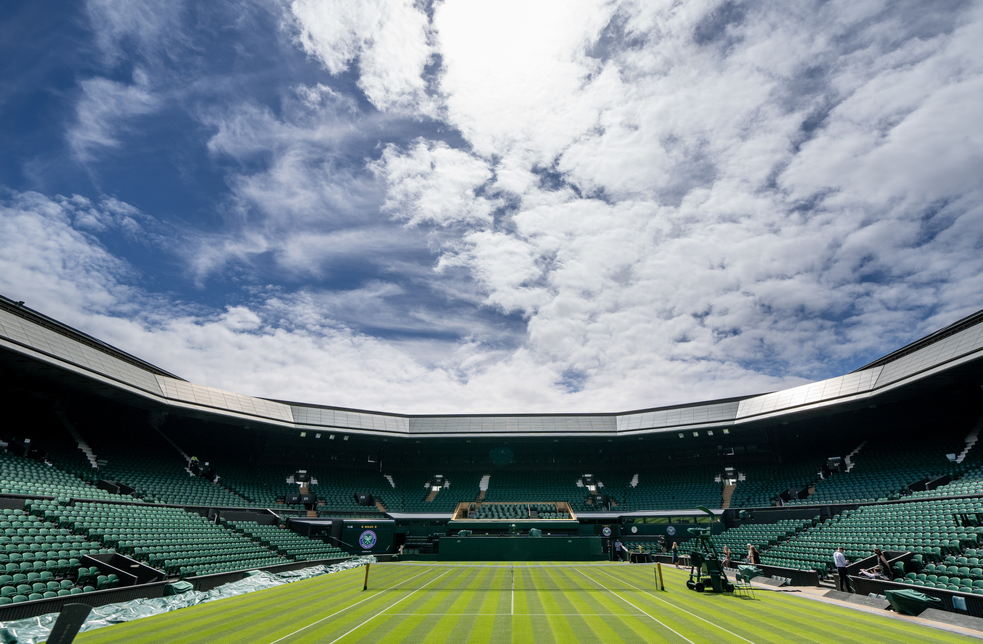 Il Centrale di Wimbledon pronto all'azione