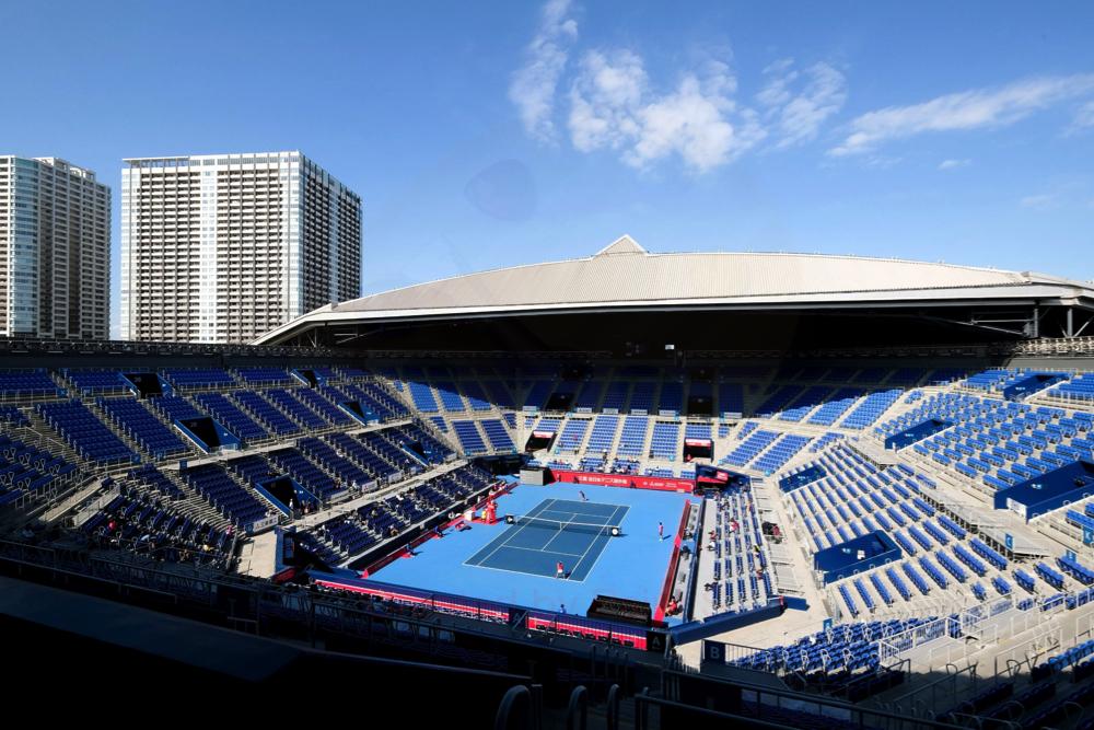 Il tennis park olimpico a Tokyo