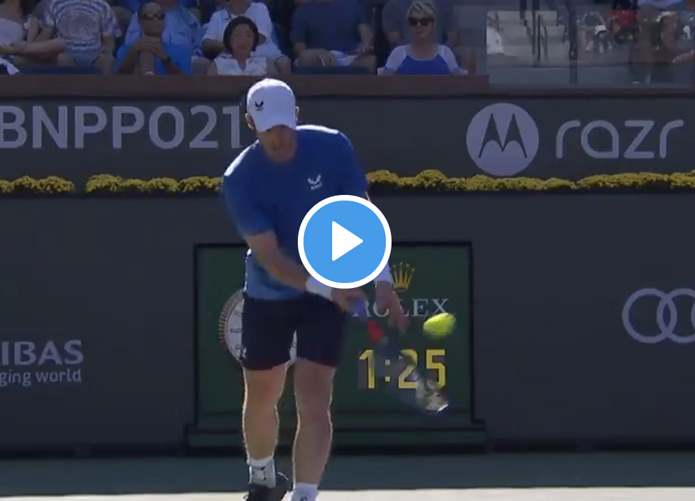 Il servizio da sotto perfetto di Andy Murray