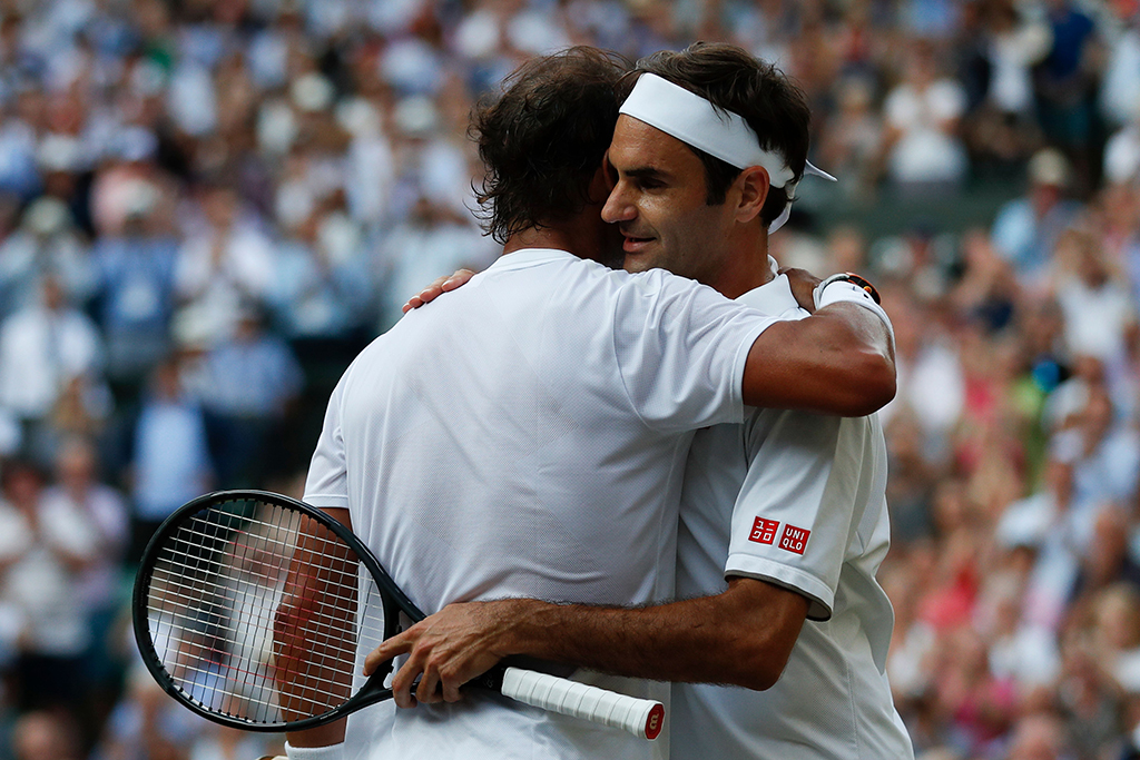 Il tributo di Federer e Nadal a Valentino Rossi