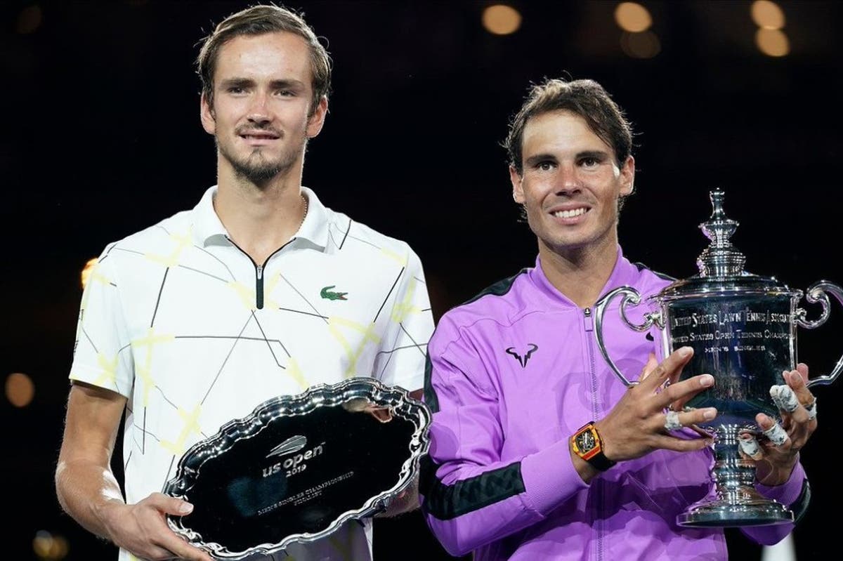 Nadal e Medvedev dopo la finale degli US Open 2019