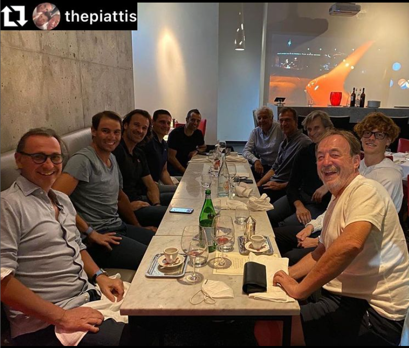 Sinner e la cena da “leggenda”