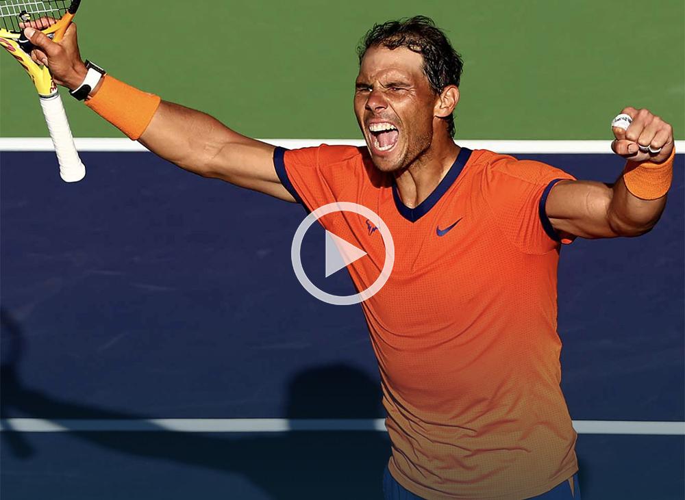 La folle rimonta di Nadal contro Korda a Indian Wells