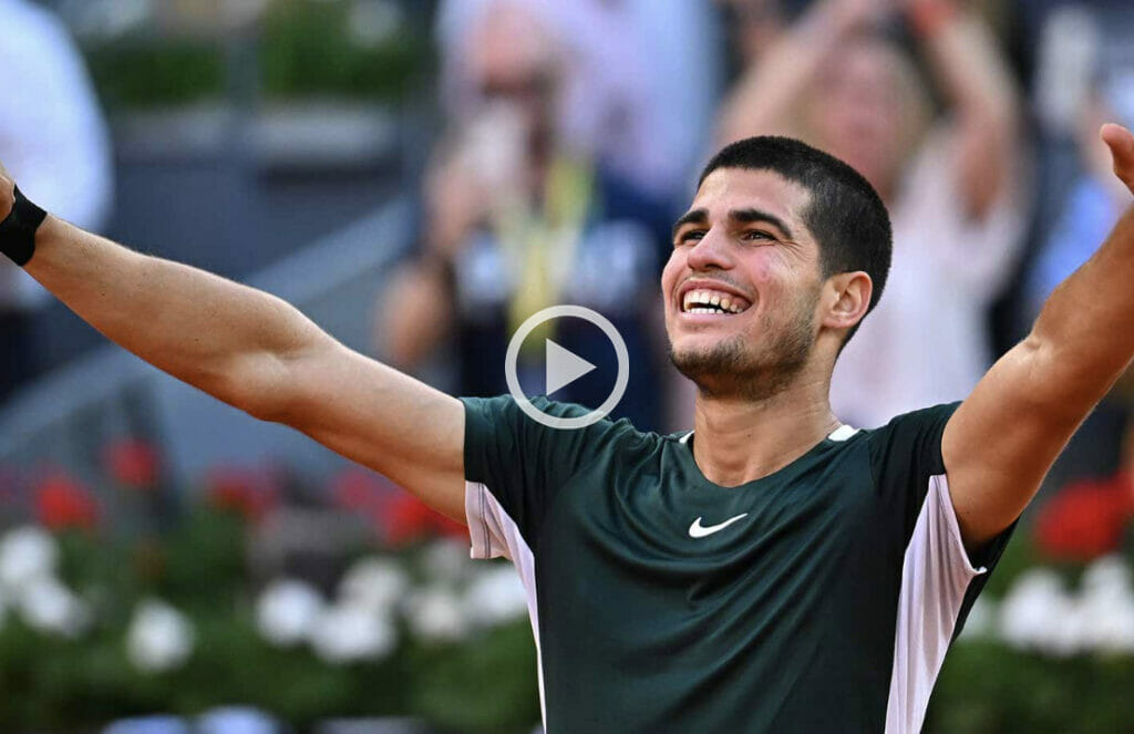 Alcaraz batte Djokovic, gli highlights video