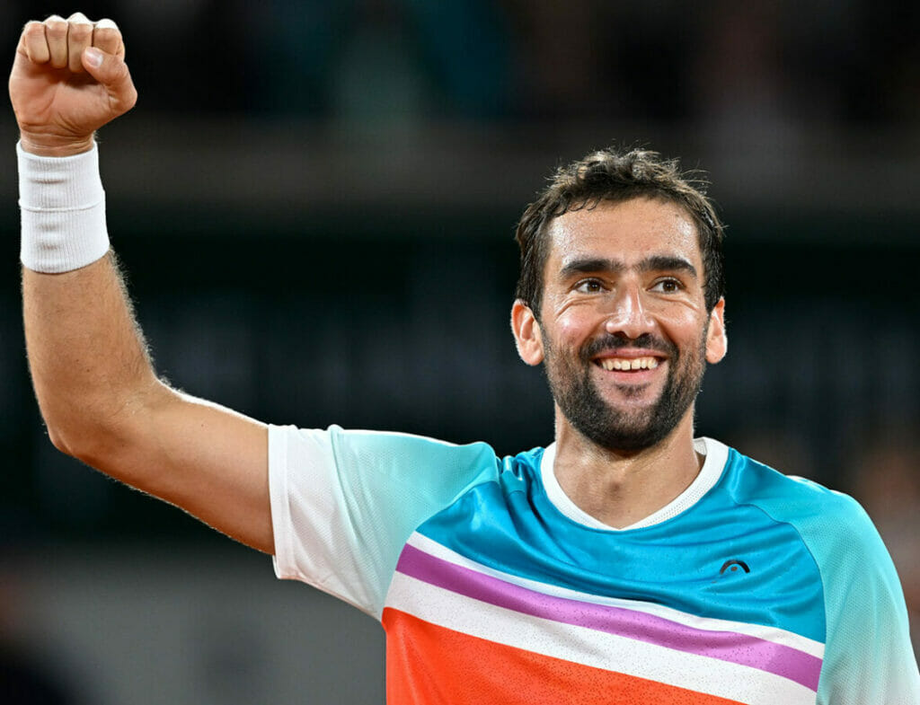 Cilic perfetto, Medvedev eliminato al Roland Garros