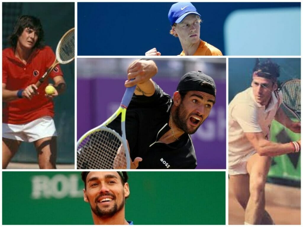I cinque top-10 del tennis azzurro