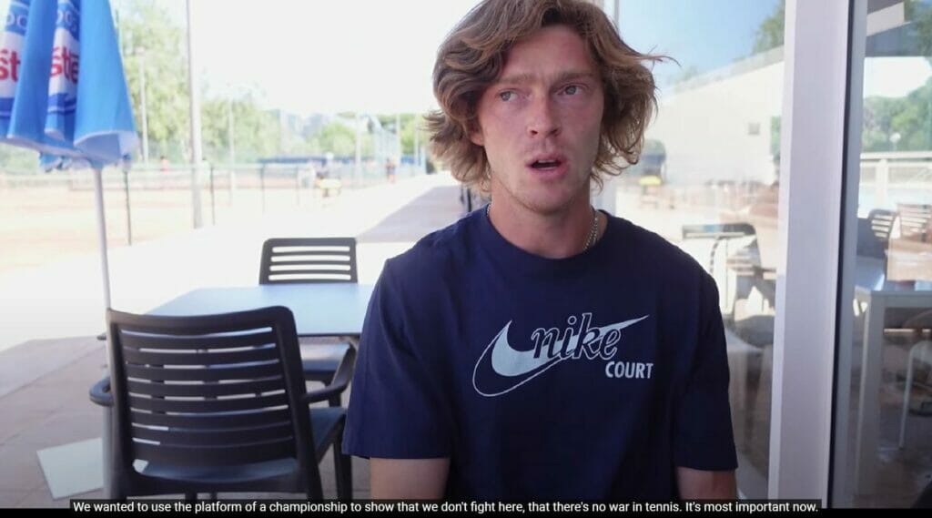 Andrey Rublev su Wimbledon