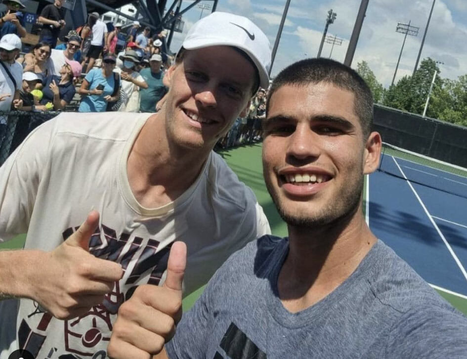 Jannik Sinner e Carlos Alcaraz a Montreal