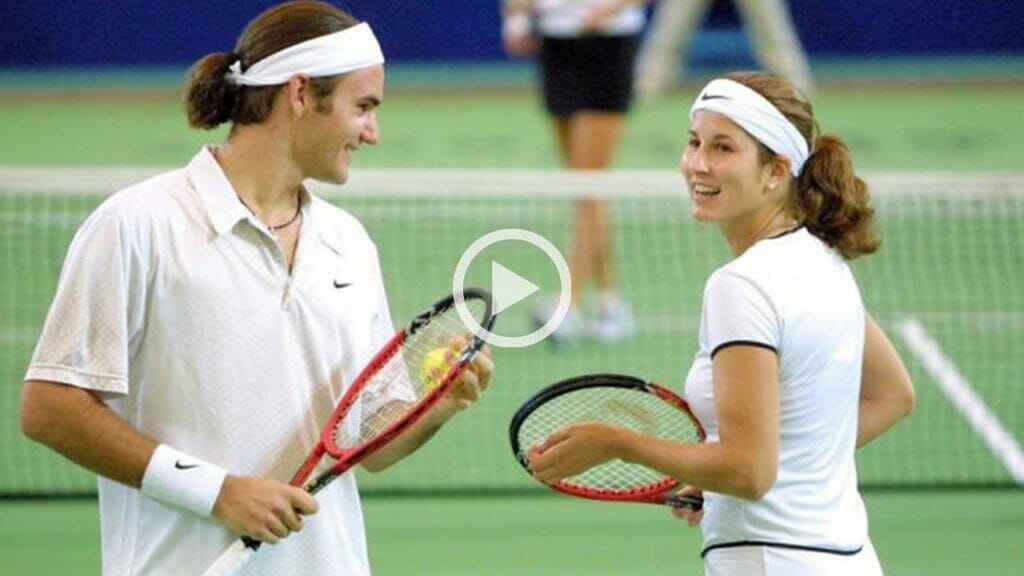 Il giorno in cui Federer e Mirka giocarono insieme in doppio