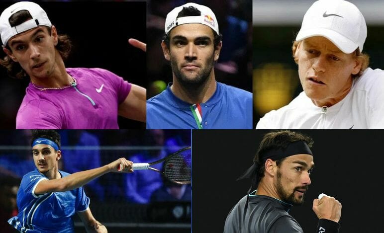 sinner berrettini musetti sonego fognini