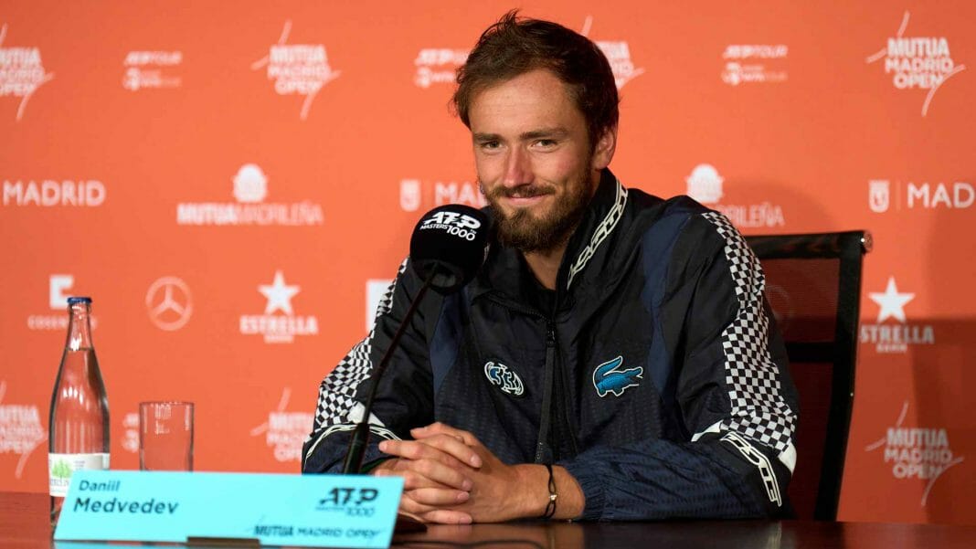 Madrid, Medvedev ci scherza su: non mi sento uno specialista della terra