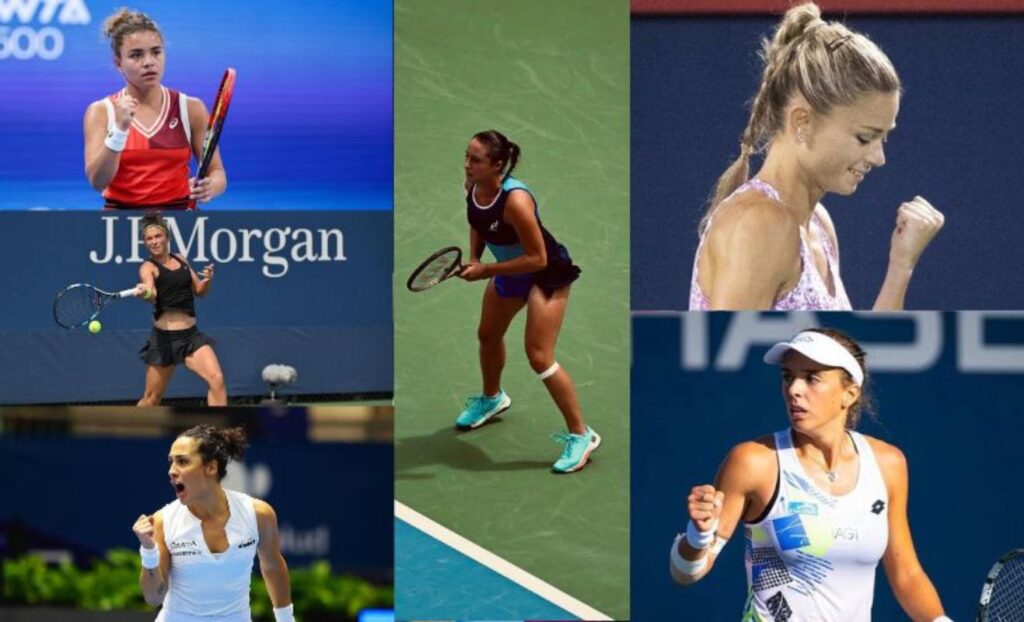 Paolini, Errani, Trevisan, Cocciaretto, Giorgi, Bronzetti