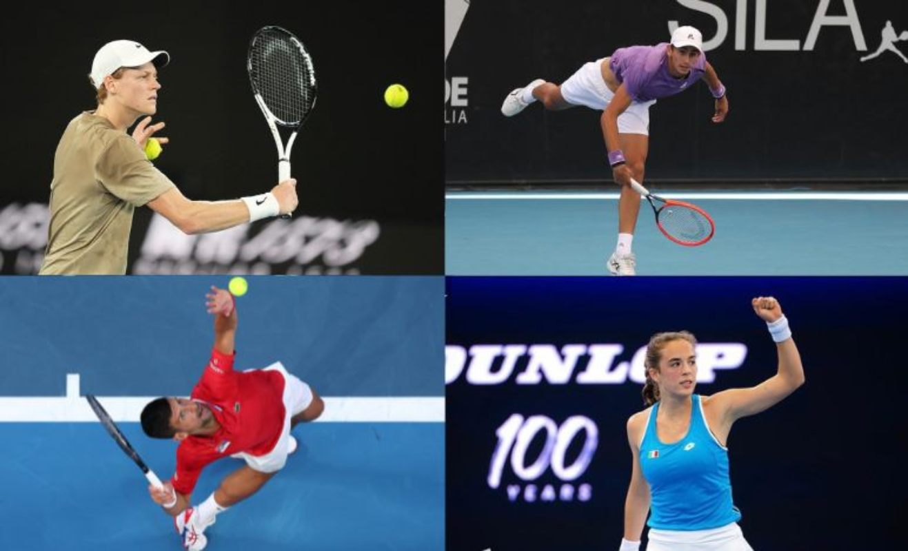 Sinner, Arnaldi, Bronzetti, Djokovic, Australian Open
