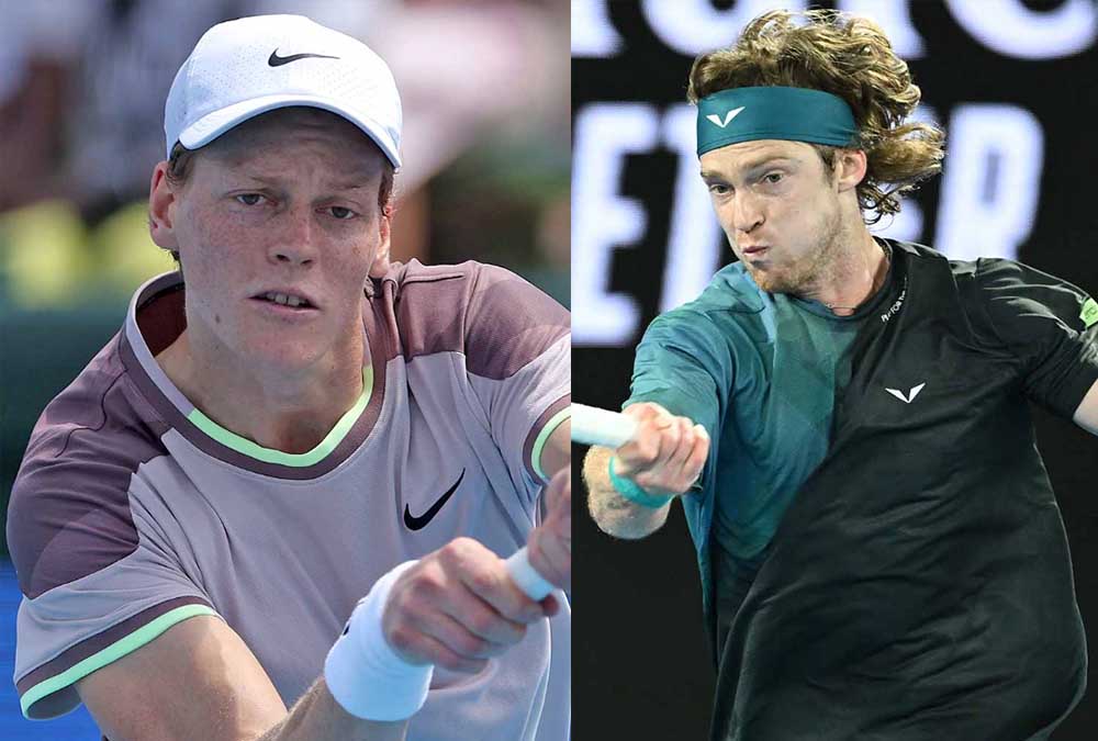 Sinner sfida Rublev all'Australian Open