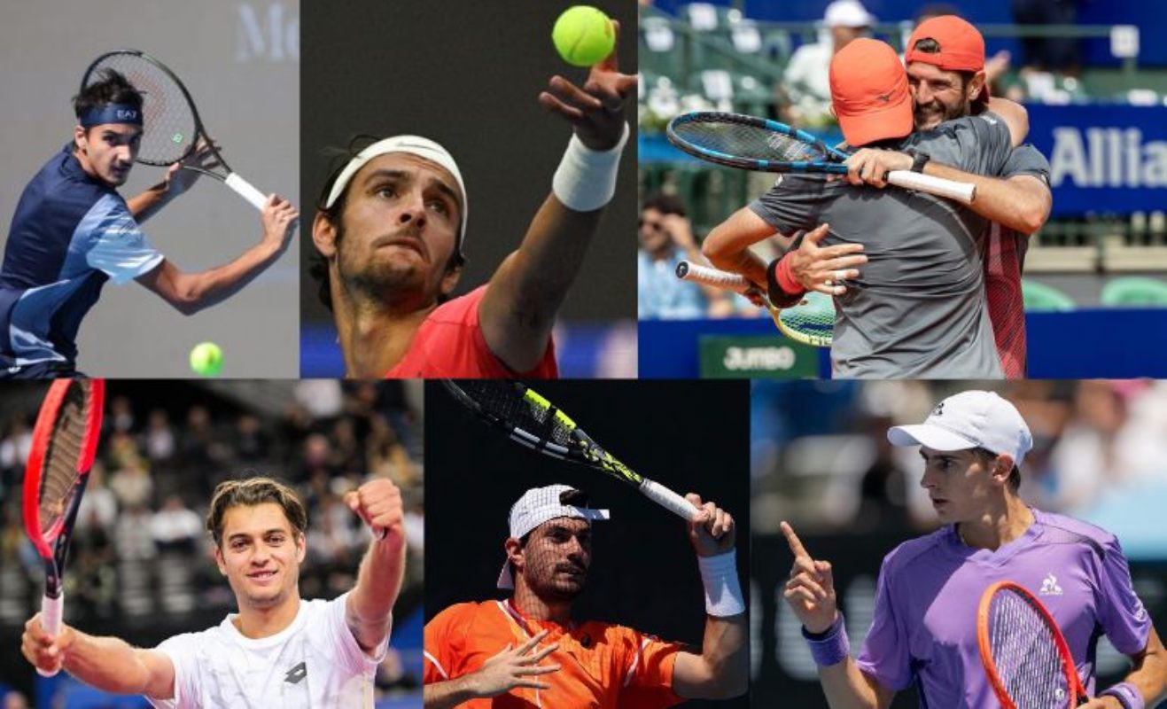 Sonego, Musetti, Bolelli, Vavassori, Cobolli, Zeppieri, Arnaldi