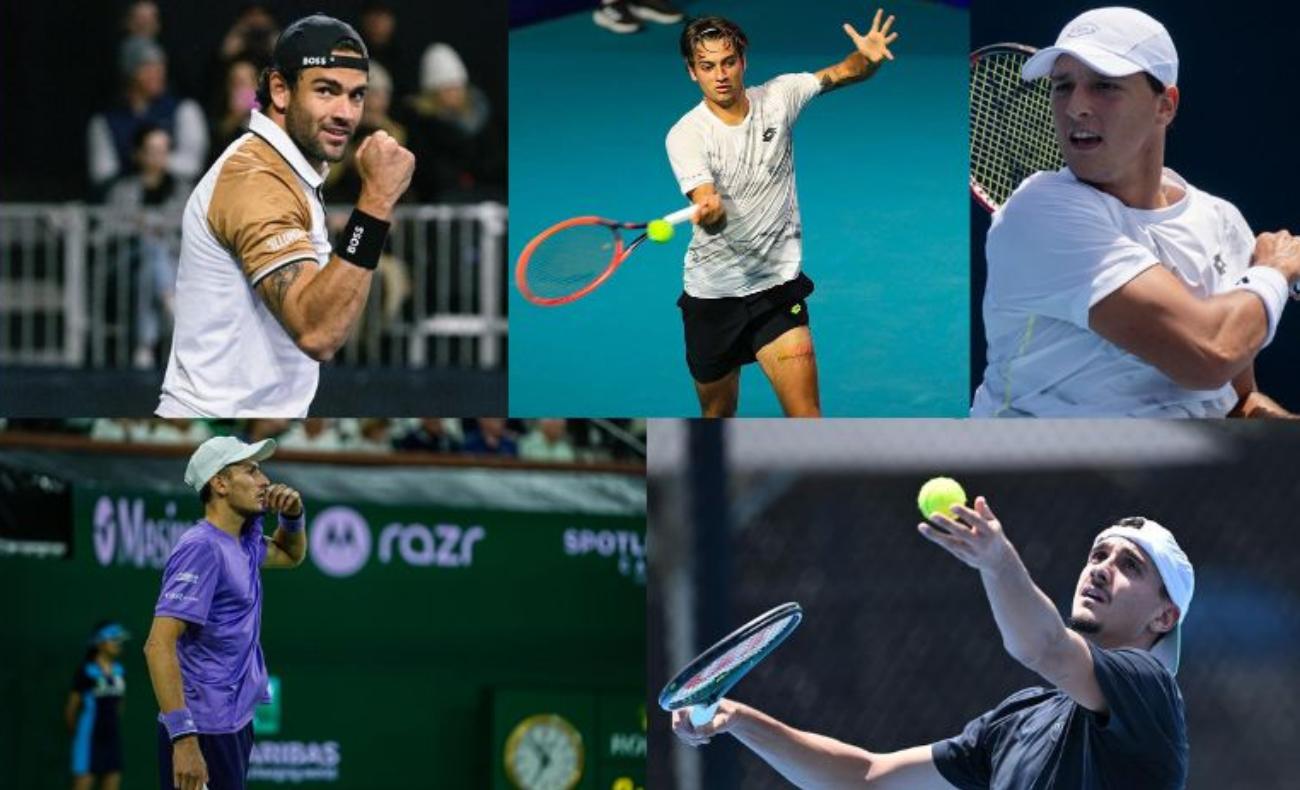 Berrettini, Cobolli, Darderi, Arnaldi, Sonego