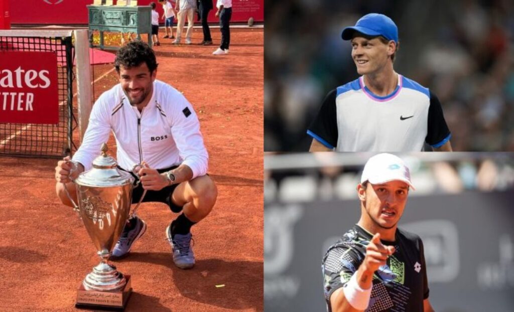 Berrettini, Sinner e Darderi