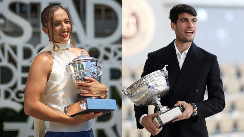 Wimbledon, Alcaraz e Swiatek si allenano insieme (VIDEO)