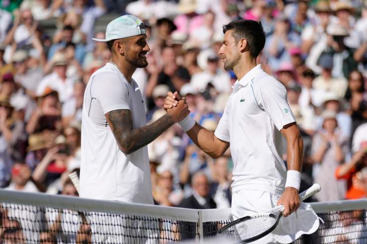 Djokovic e Kyrgios si salutano a Wimbledon