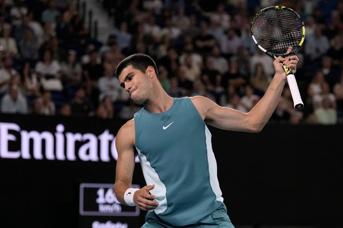 Carlos Alcaraz deluso agli Australian Open