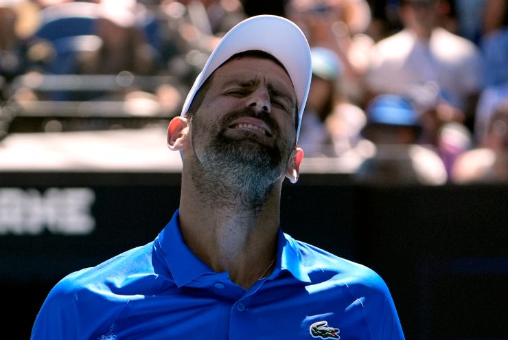 Novak Djokovic sofferente