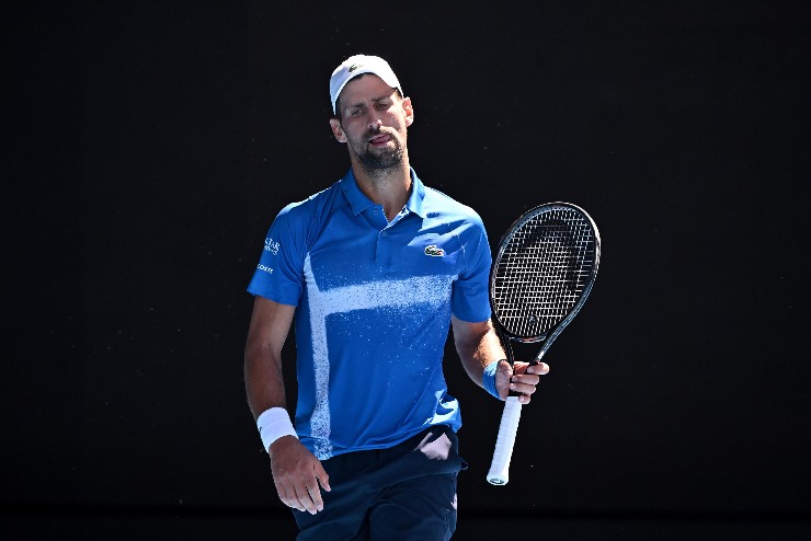 Djokovic in campo all'Australian Open