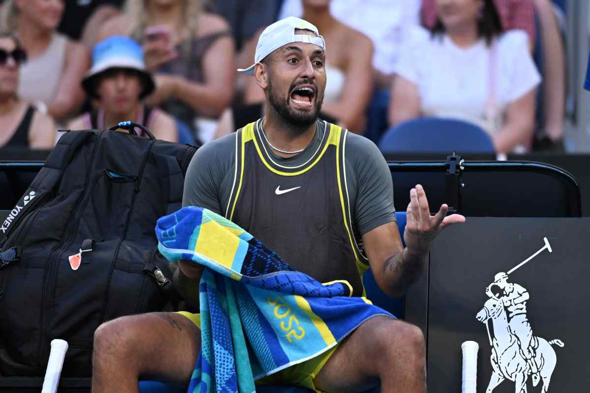 Nick Kyrgios frustrato agli Australian Open