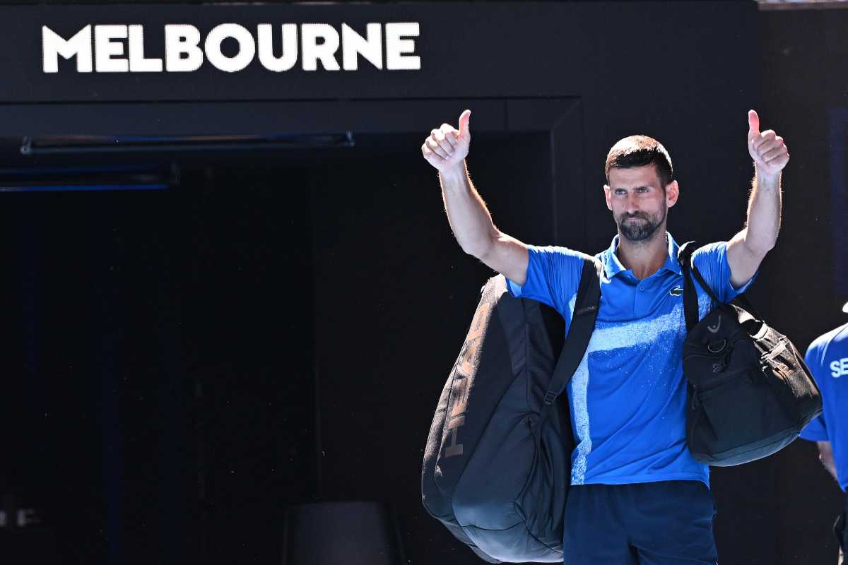 Novak Djokovic lascia il campo all'Australian Open