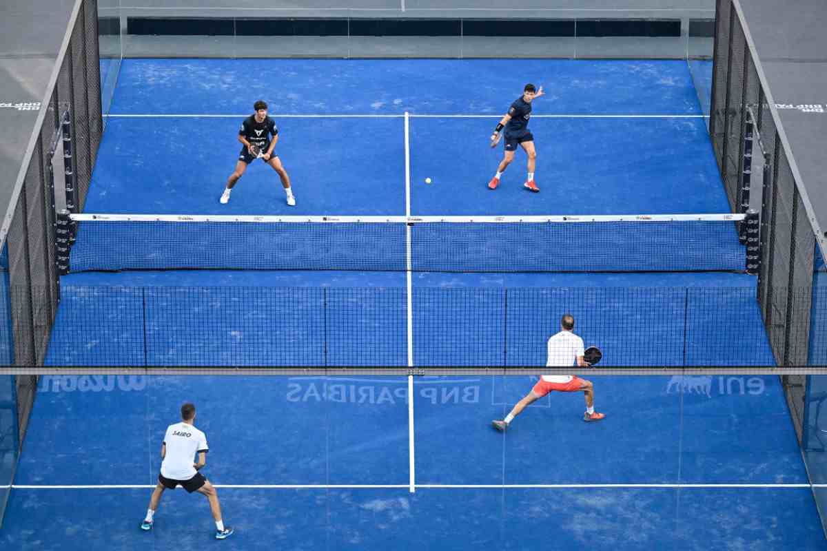 Campo di Padel durante una partita