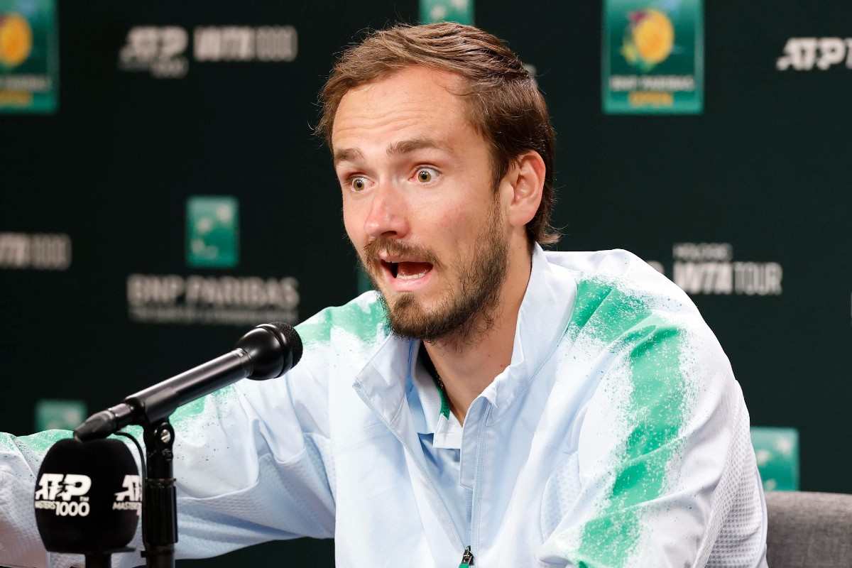 Daniil Medvedev in conferenza stampa