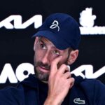 Novak Djokovic in conferenza stampa