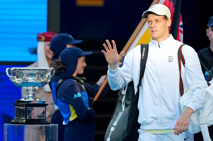 Jannik Sinner durante gli Australian Open